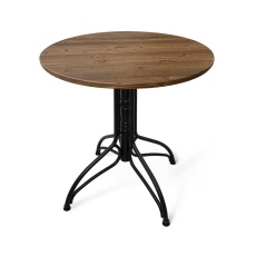 Кухонный стол Sheffilton SHT-TU25/70 МДФ черный муар/орех светлый 7081799301