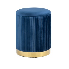 Пуф Stool Group Шарлотта с ящиком велюр синий 19A205VA-8167-69