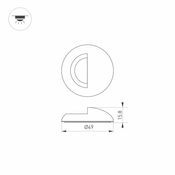 Накладка Arlight ART-Deck-Cap-Lid-R50 024931 изображение 2 Накладка Arlight ART-Deck-Cap-Lid-R50 024931 Фото № 2