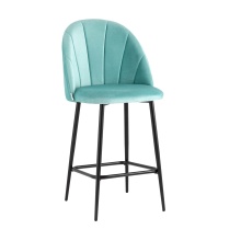 Полубарный стул Stool Group Логан велюр пыльно-голубой AV 413-H50-08(PP)