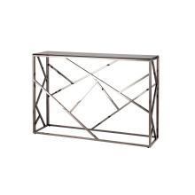 Консоль Stool Group АРТ ДЕКО 115х30 стекло smoke сталь тёмный хром ECST-015-BG-SK (115x30)