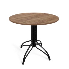 Кухонный стол Sheffilton SHT-TU25/90 ЛДСП черный муар/дуб галифакс табак 5022614401