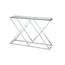 Консоль Stool Group ИНСИГНИЯ 115х30 прозрачное стекло сталь серебро ECST-026 (115x30)