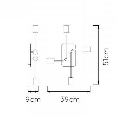 Потолочная люстра Lucide Lester 21118/04/30 изображение 3 Потолочная люстра Lucide Lester 21118/04/30 Фото № 3