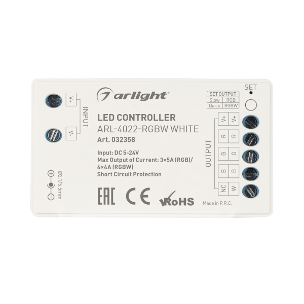 Контроллер Arlight ARL-4022-RGBW White 032358 изображение 2 Контроллер Arlight ARL-4022-RGBW White 032358 Фото № 2