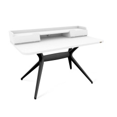 Письменный стол Sheffilton SHT-TU30-2/TT31 120/65 ЛДСП черный/белый шагрень 9866014504