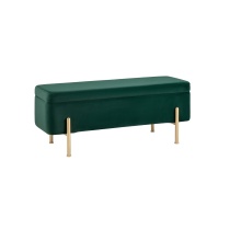 Банкетка Stool Group Болейн с ящиком велюр зеленый 20A544VF-MOMO-17