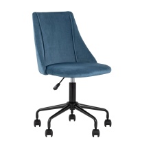 Поворотное кресло Stool Group Сиана велюр синий CIAN BLUE