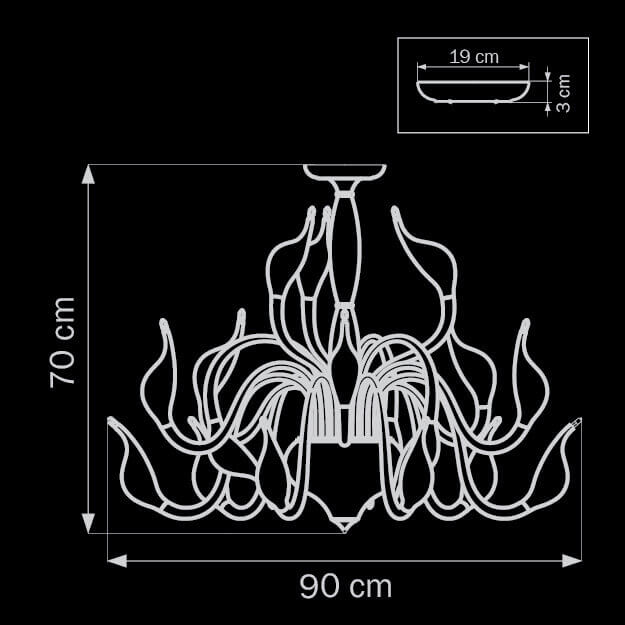 Потолочная люстра Lightstar Cigno Collo Wt 751186 изображение 2 Потолочная люстра Lightstar Cigno Collo Wt 751186 Фото № 2