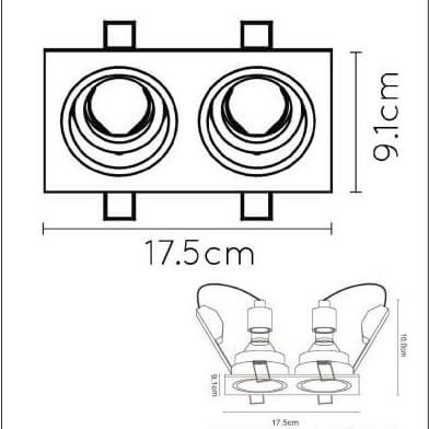 Встраиваемый светильник Lucide Embed 22959/02/30 изображение 3 Встраиваемый светильник Lucide Embed 22959/02/30 Фото № 3