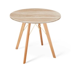 Кухонный стол Sheffilton SHT-TU9/80 МДФ прозрачный лак/дуб сонома светлый 3864876302