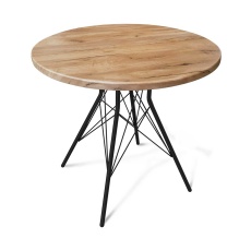 Кухонный стол Sheffilton SHT-TU2-1/80 МДФ черный/дуб тортуга 5657442502