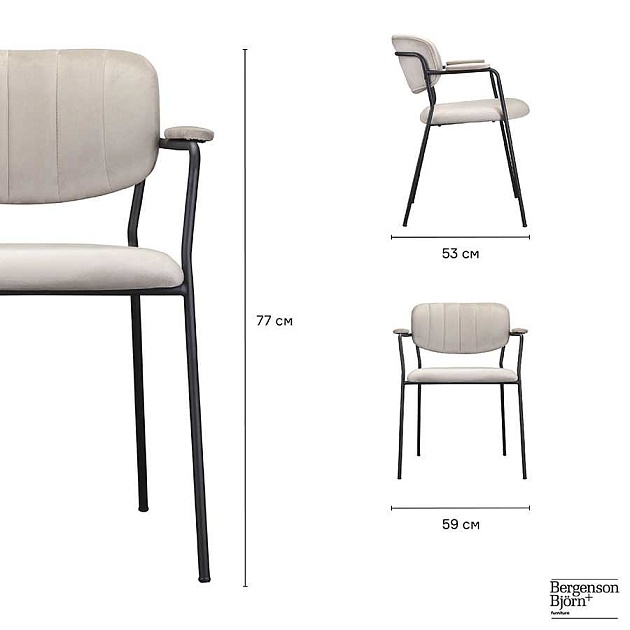 Кухонный стул Bergenson Bjorn Eirill FH-ERL-ARMCH-PL-TP изображение 3 Кухонный стул Bergenson Bjorn Eirill FH-ERL-ARMCH-PL-TP Фото № 3
