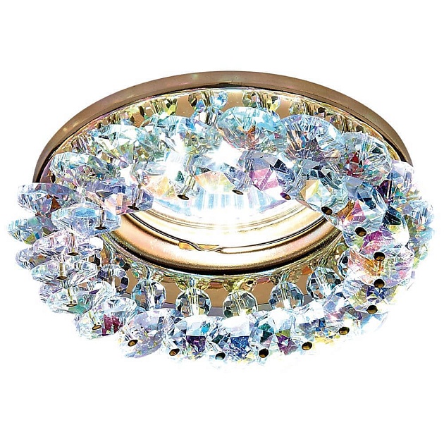 Встраиваемый светильник Ambrella light Crystal K206 MULTI/G Фото № 1