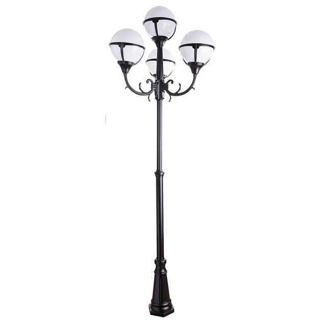 Садово-парковый светильник Arte Lamp Monaco A1497PA-4BK Фото № 1
