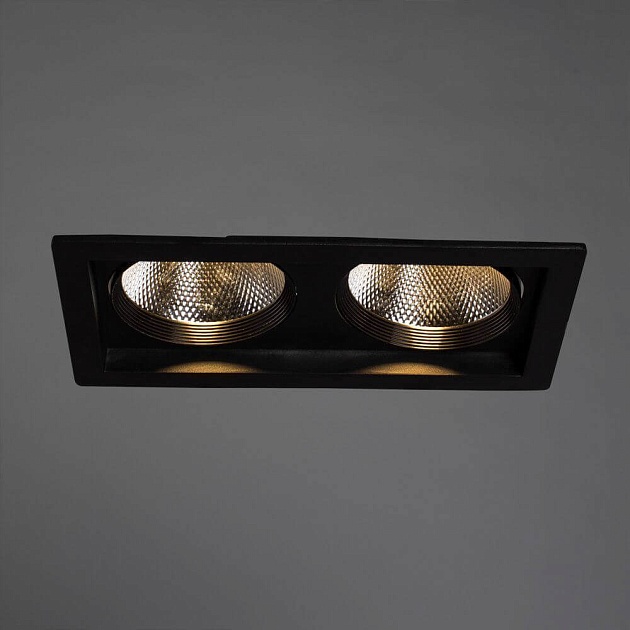 Встраиваемый светодиодный светильник Arte Lamp Privato A7007PL-2BK изображение 2 Встраиваемый светодиодный светильник Arte Lamp Privato A7007PL-2BK Фото № 2