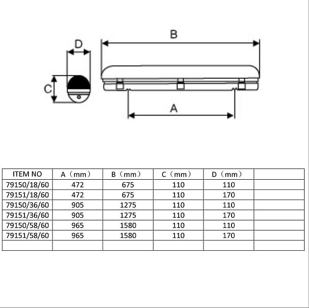 Потолочный светильник Lucide Linea Aqua 79151/58/60 Фото № 3