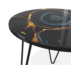 Журнальный стол Sheffilton SHT-CT27 титановый кварц/черный муар 4007482116 1