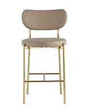 Полубарный стул Stool Group Барбара экокожа бежевая золотые ножки CC-09006B X108 2