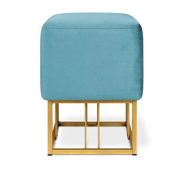 Пуф Sheffilton SHT-B9 голубая пастель/золото 6457998801 Фото № 6