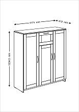 Тумба Шведский Стандарт Сириус с 1 ящиком 117х123 2.02.03.320.5 3