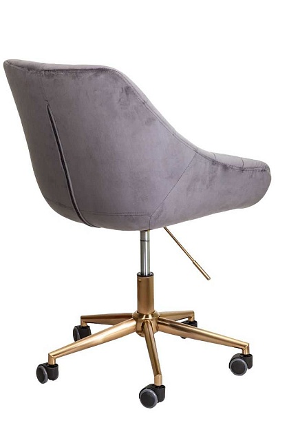 Поворотное кресло AksHome Bali темно-серый, велюр 62697 Фото № 5