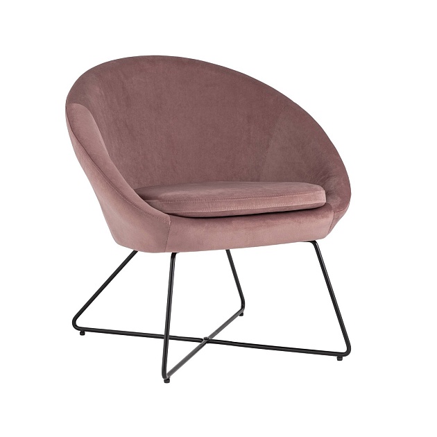 Кресло Stool Group Колумбия велюр пыльно-розовый DOUMBIA HLR-34 Фото № 1