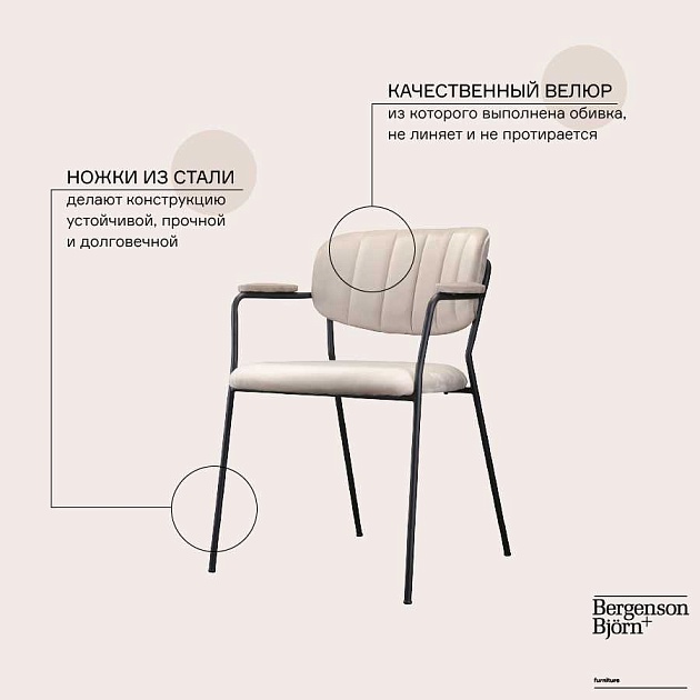 Кухонный стул Bergenson Bjorn Eirill FH-ERL-ARMCH-PL-TP изображение 2 Кухонный стул Bergenson Bjorn Eirill FH-ERL-ARMCH-PL-TP Фото № 2