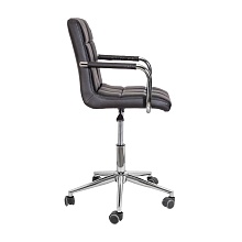Поворотное кресло AksHome Rosio 2 черный, экокожа, на колесах 58825 5
