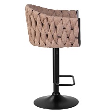 Стул барный DOBRIN LEON (коричневая ткань (LAR 275-3)) 9690-LM LEON 3