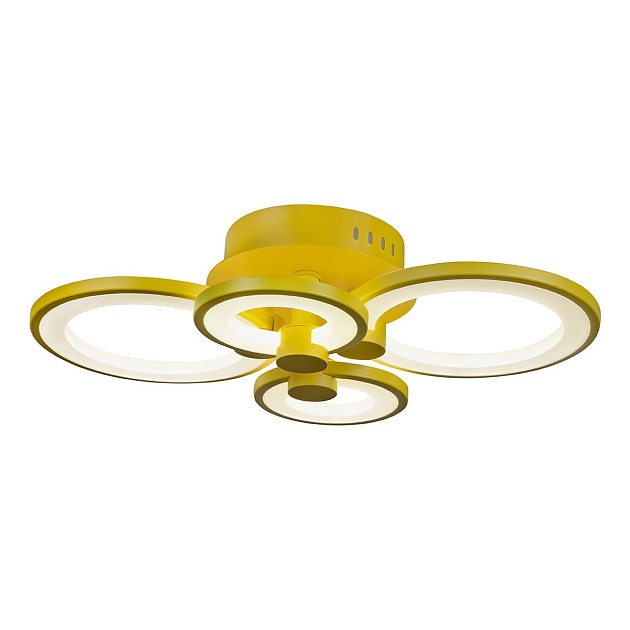 Потолочная светодиодная люстра iLedex Ring A001/4 Yellow Фото № 1
