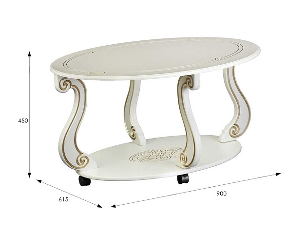 Журнальный стол Мебелик Овация (М) 006751 изображение 3 Журнальный стол Мебелик Овация (М) 006751 Фото № 3