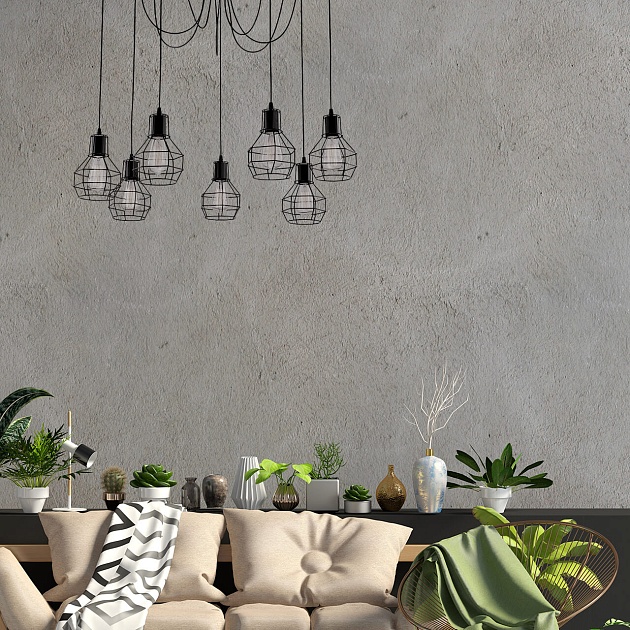 Подвесная люстра Arte Lamp A1109SP-7BK изображение 5 Подвесная люстра Arte Lamp A1109SP-7BK Фото № 5