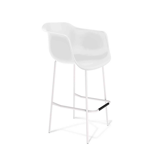 Барный стул Sheffilton SHT-ST31/S29 белый/белый муар 9309100002 Фото № 1