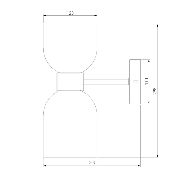 Бра Eurosvet Tandem 60118/2 никель изображение 2 Бра Eurosvet Tandem 60118/2 никель Фото № 2
