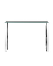 Консоль Stool Group КРОСС 115х30 прозрачное стекло сталь серебро ECST-008 4