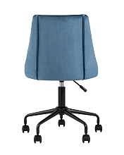 Поворотное кресло Stool Group Сиана велюр синий CIAN BLUE 3