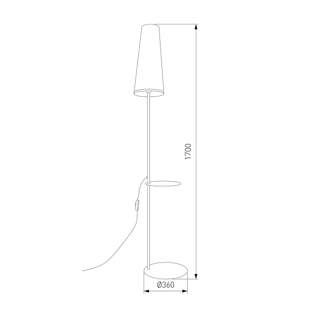 Торшер TK Lighting 5959 Zing Фото № 3