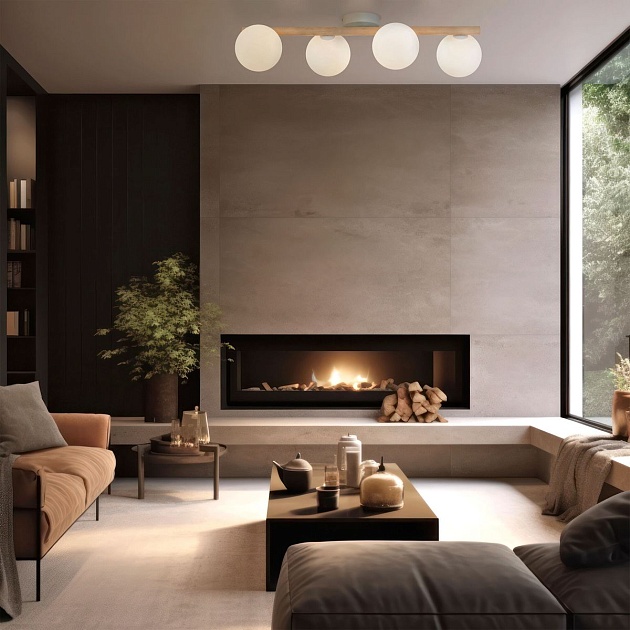 Потолочная люстра TK Lighting 5769 Estera Wood Фото № 6