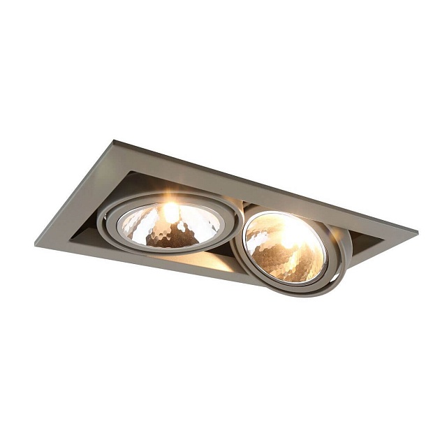 Встраиваемый светильник Arte Lamp Cardani Semplice A5949PL-2GY Фото № 1