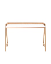 Письменный стол Stool Group Pyramid 118*53 белый/светлое дерево УТ000036011 3