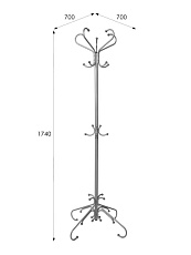 Напольная вешалка Мебелик М 5 001093 2