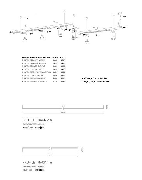 Шинопровод однофазный Nowodvorski Profile 9451 Фото № 3