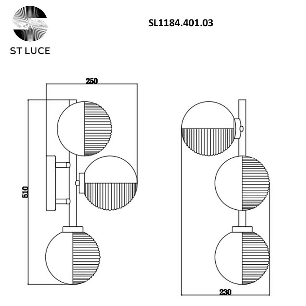 Бра ST Luce Todo SL1184.401.03 изображение 2 Бра ST Luce Todo SL1184.401.03 Фото № 2