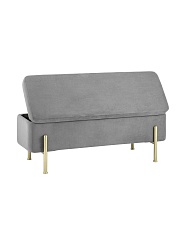 Банкетка Stool Group Болейн с ящиком велюр серый 20A544VF-MOMO-38 3