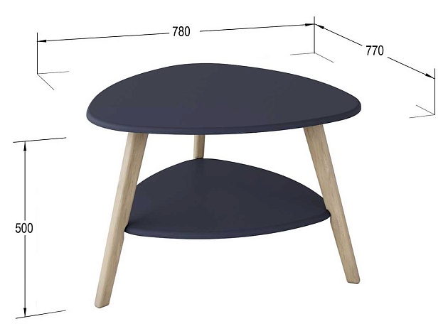 Журнальный стол Мебелик Бруклин 006930 Фото № 3