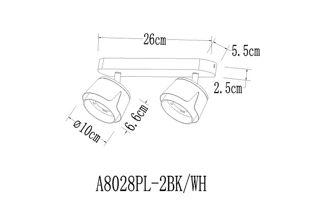 Спот Arte Lamp Amaks A8028PL-2BK изображение 2 Спот Arte Lamp Amaks A8028PL-2BK Фото № 2