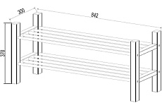 Обувница Шведский Стандарт Кантри 85х37 410485002300 1
