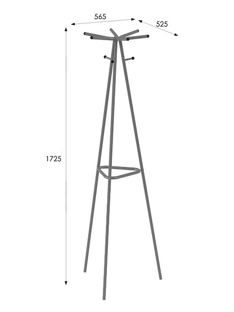 Напольная вешалка Мебелик Галант 217 007157 изображение 3 Напольная вешалка Мебелик Галант 217 007157 Фото № 3