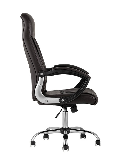 Кресло руководителя TopChairs Tower коричневое D-418 brown Фото № 3
